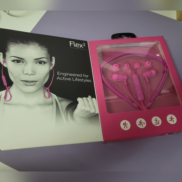 HYPERGEAR Pink Flex2 Sport Wireless Earphones - Picture 4 of 4